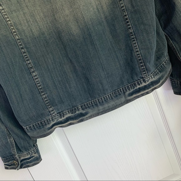 Slytherin House Custom Lightly Distressed Denim Jean Jacket - Picture 3 of 16